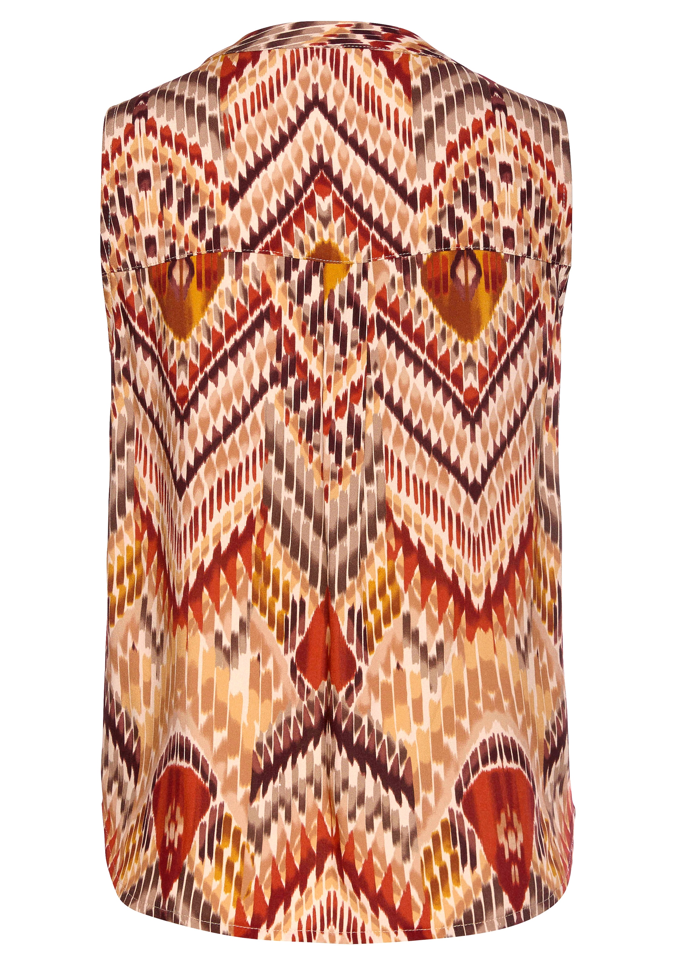 LASCANA Blusentop , mit Ethnoprint und V-Ausschnitt, Blusenshirt
