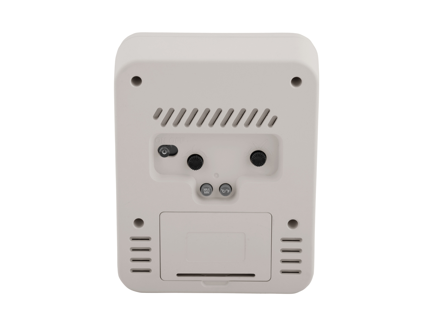 Alarm clock Duo matt warm grey