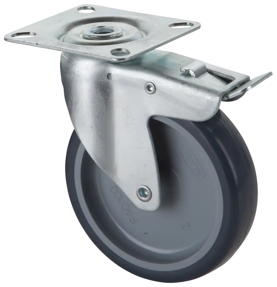 Tente Hjul drejeligt 100 mm 4-pak