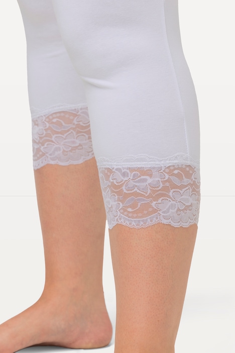 Capri, elastischer Spitzensaum, bis Gr. 66/68