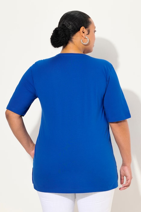 T-Shirt, Rundhalsausschnitt, Relaxed, Halbarm