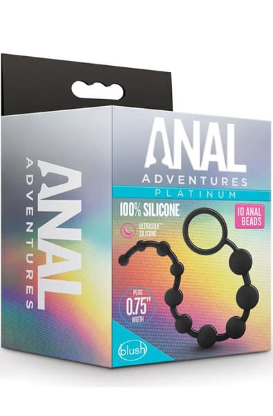 Anal Adventures Platinum Anal Beads 31cm Analkuler
