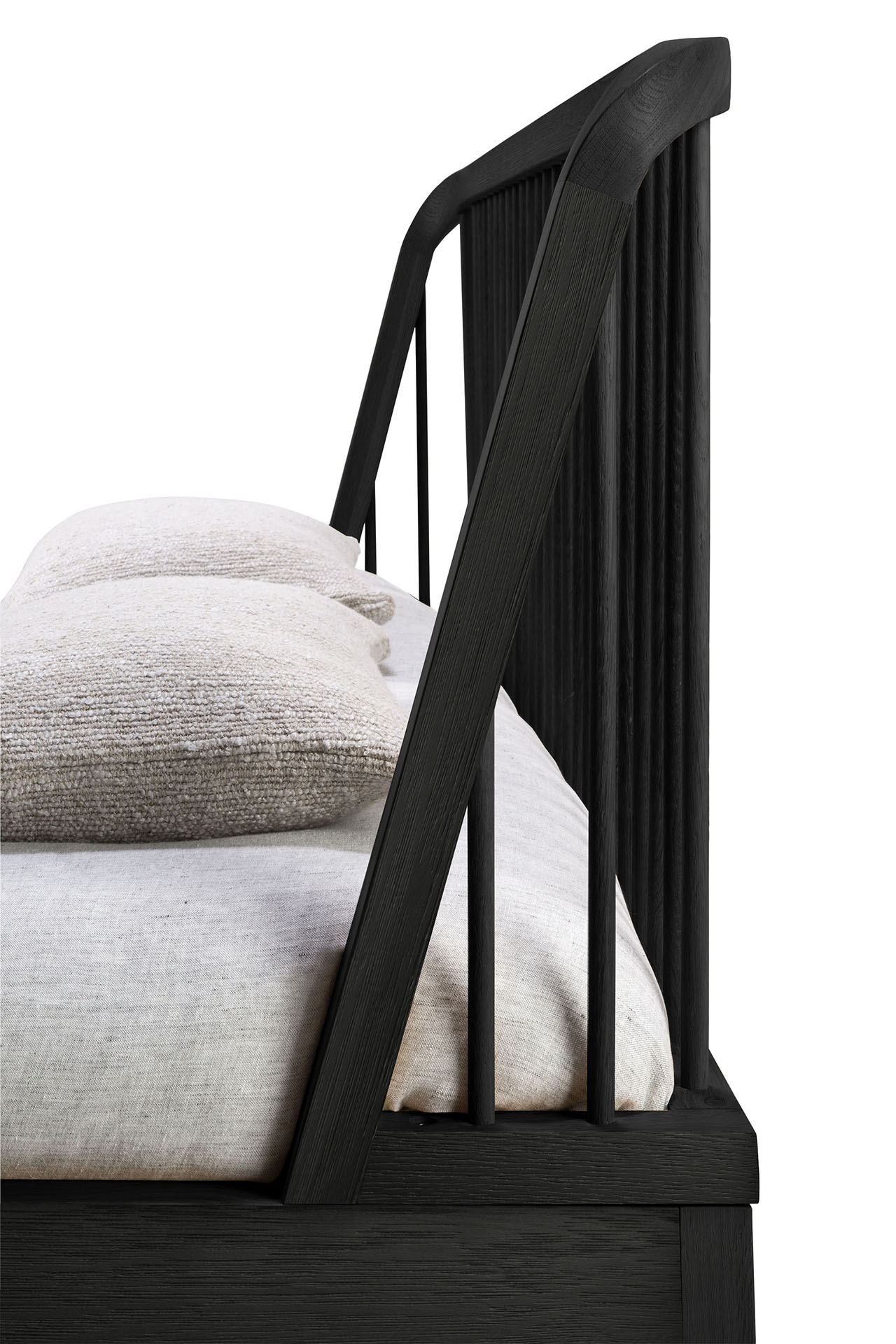 Bed Spindle 180x200 cm zwart
