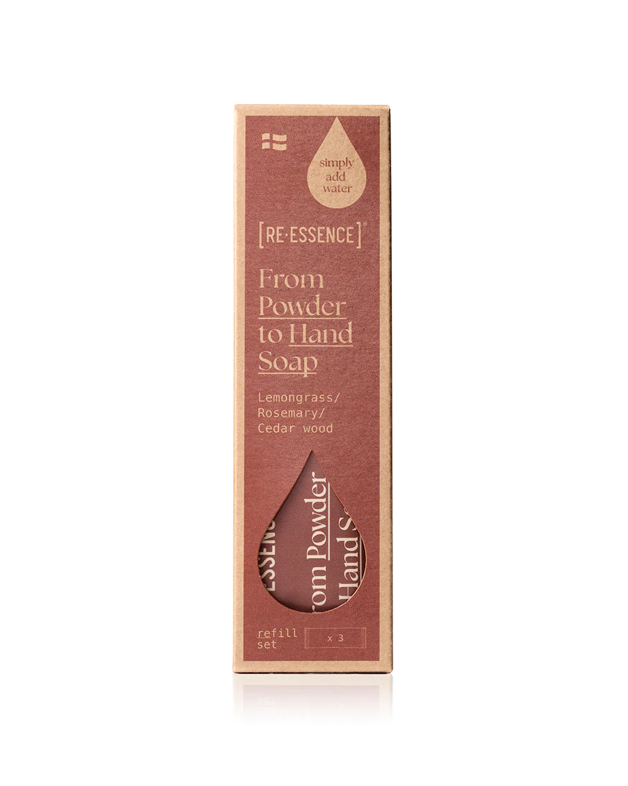 RE·ESSENCE  Håndsæbe refill, 3 stk - cistrongræs/rosmarin/cedertræ