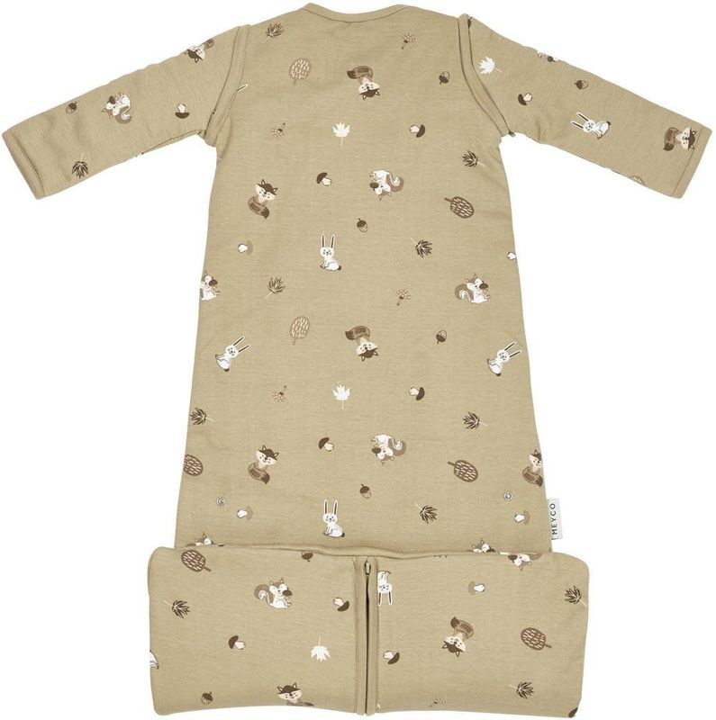 Meyco Baby Forest Animals baby slaapzak 4 seizoenen - sand
