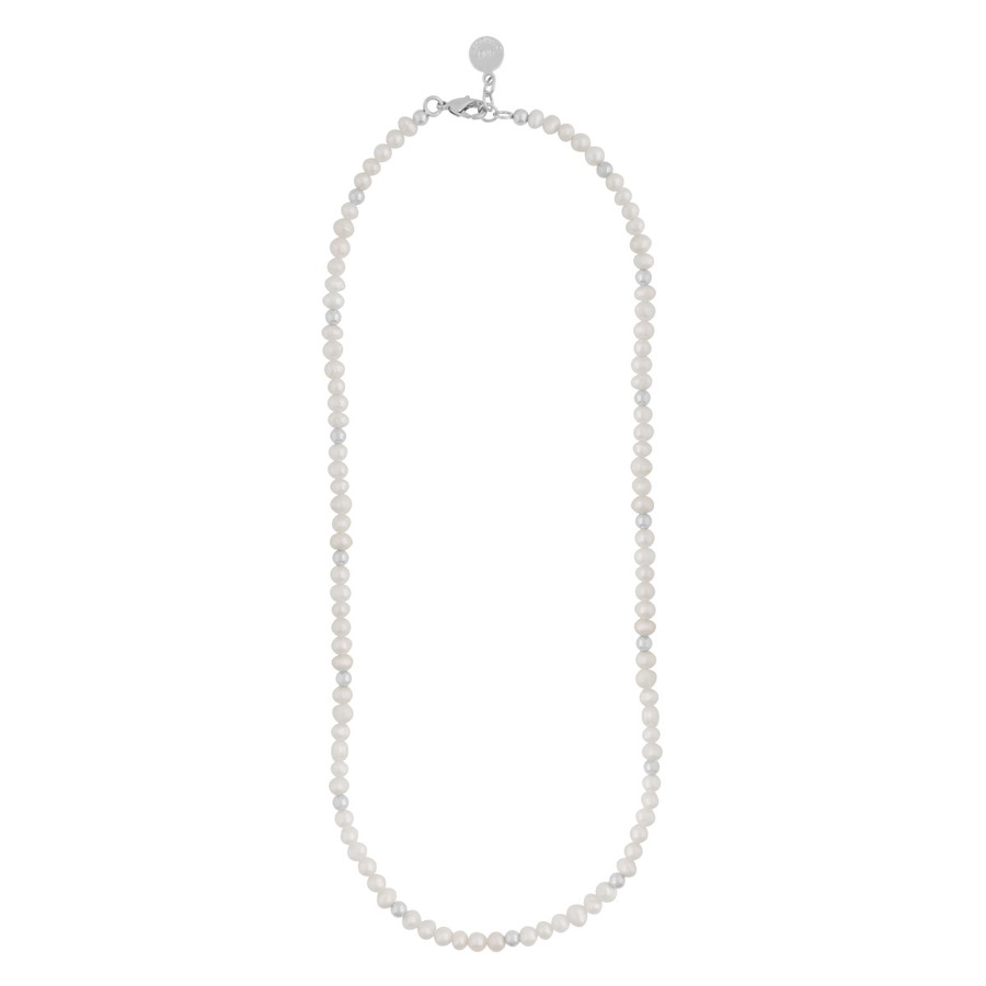Snö Of Sweden Julie Pearl Necklace Silver/White