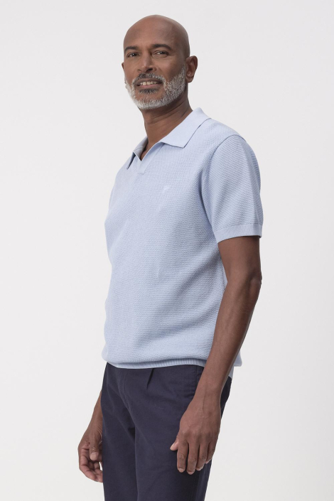 Campbell blauwe heren polo