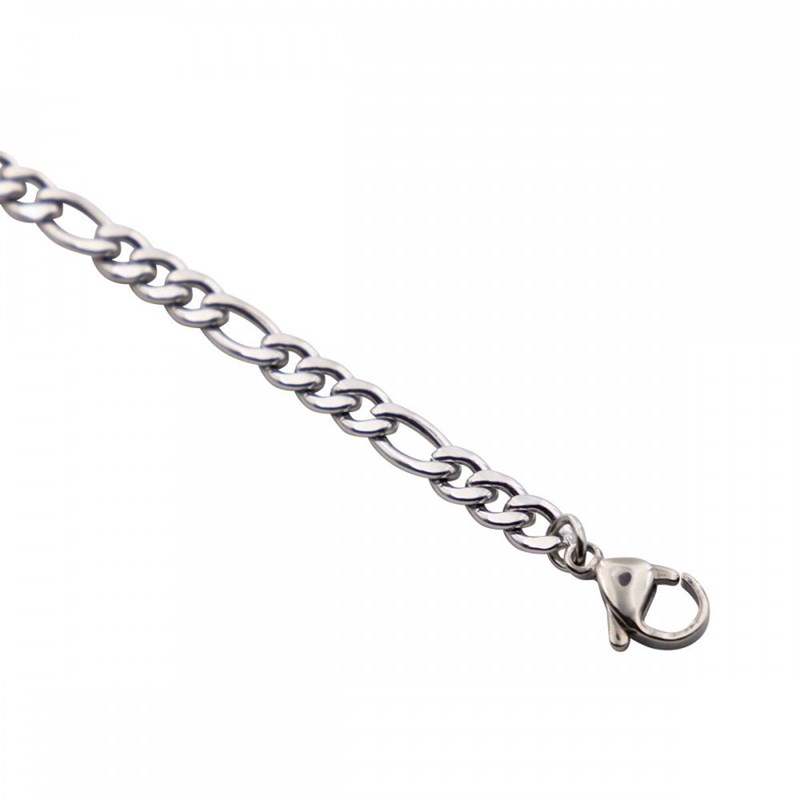 Gourmette Bracelet en Acier Coeur pour Femme