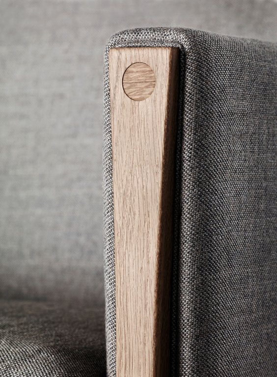 Carl Hansen & Son CH163 bank geolied walnoot Thor 301 leer