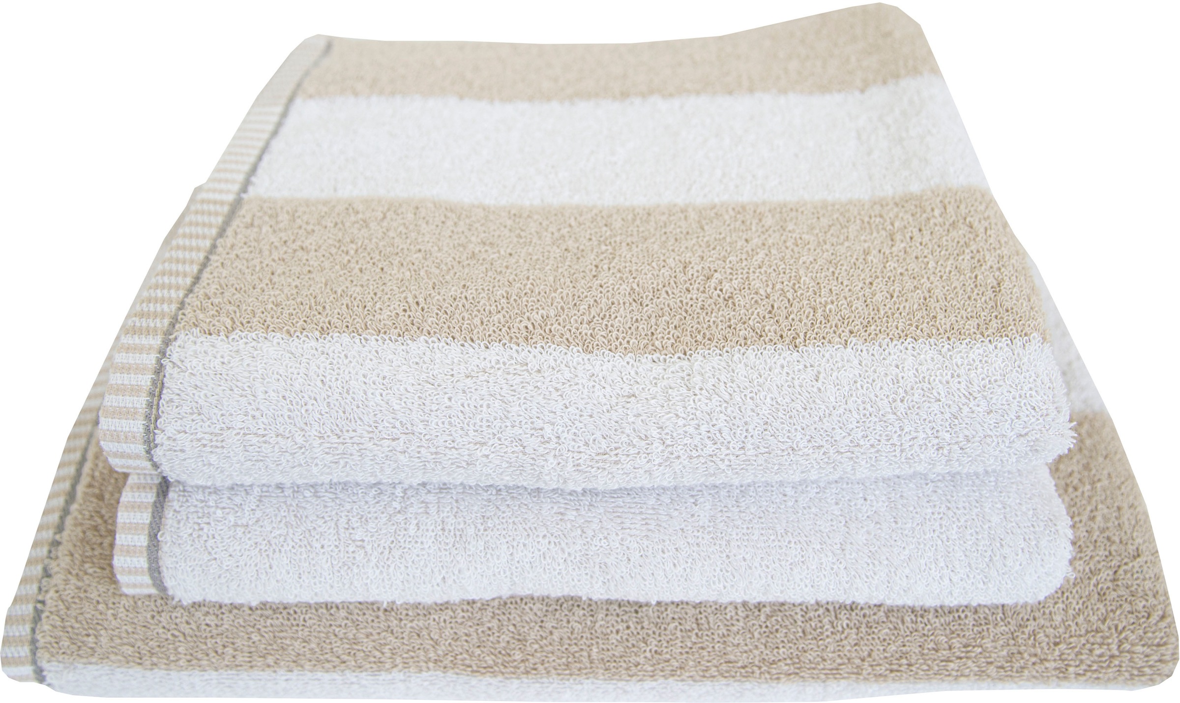 Dyckhoff Handtuch Set »Maritim, Block Stripe« Set 3 Stk. Frottier 2 Handtücher (50x100cm), 1 Duschtuch (70x140cm)