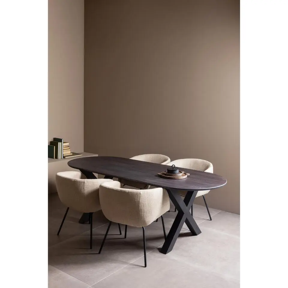 WOOOD Tablo Alkmaar Poot 1 Stuks - Metaal - Zwart - 72x79x10