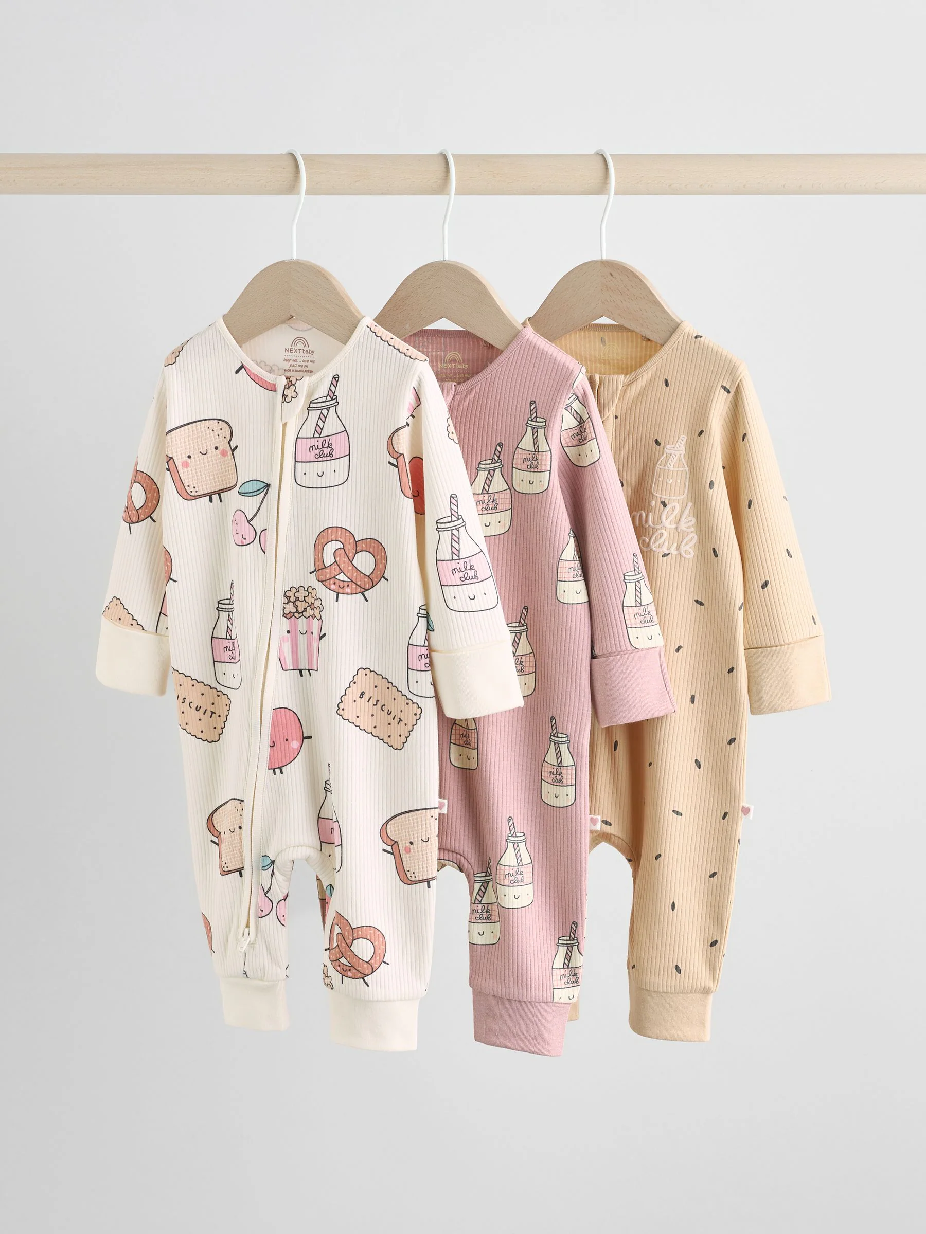 Multi Food Character - Verpakking van 3 babyslaappakjes met tweewegrits (0 mnd - 3 jr)