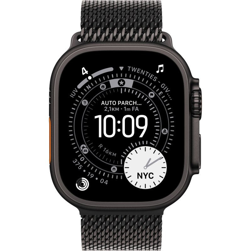 Apple MGHU4ZM/A accessoire intelligent à porter sur soi Bande Noir Titane