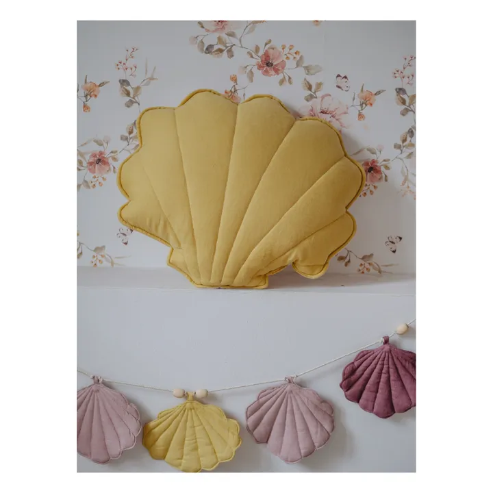 Moi Mili Coussin Coquillage en lin | Miel