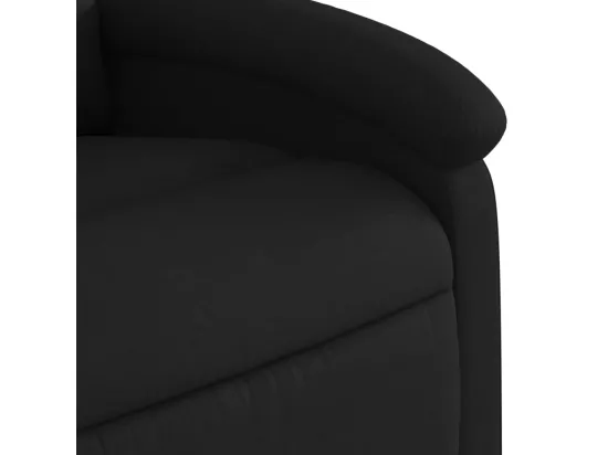 Fauteuil de massage inclinable Noir Tissu