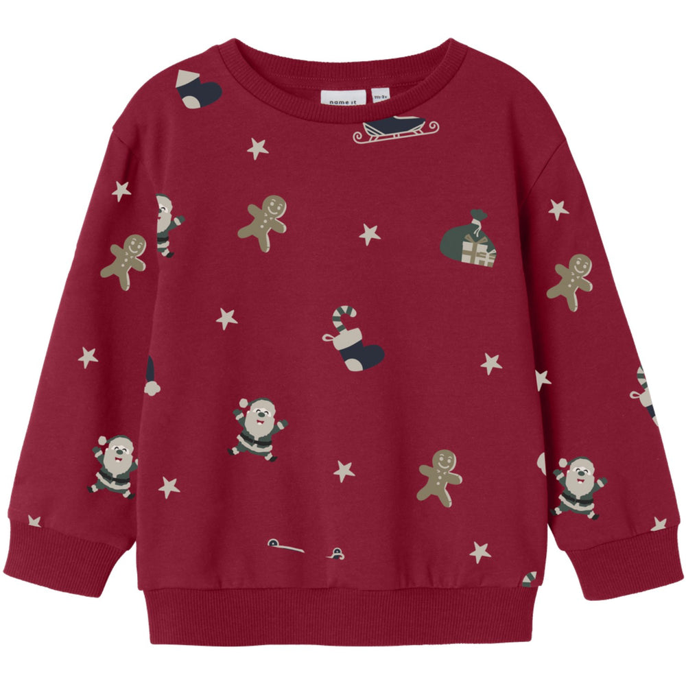 Køb Name It Jester Red Nmnrohom Ls Nreg Sweat Bru