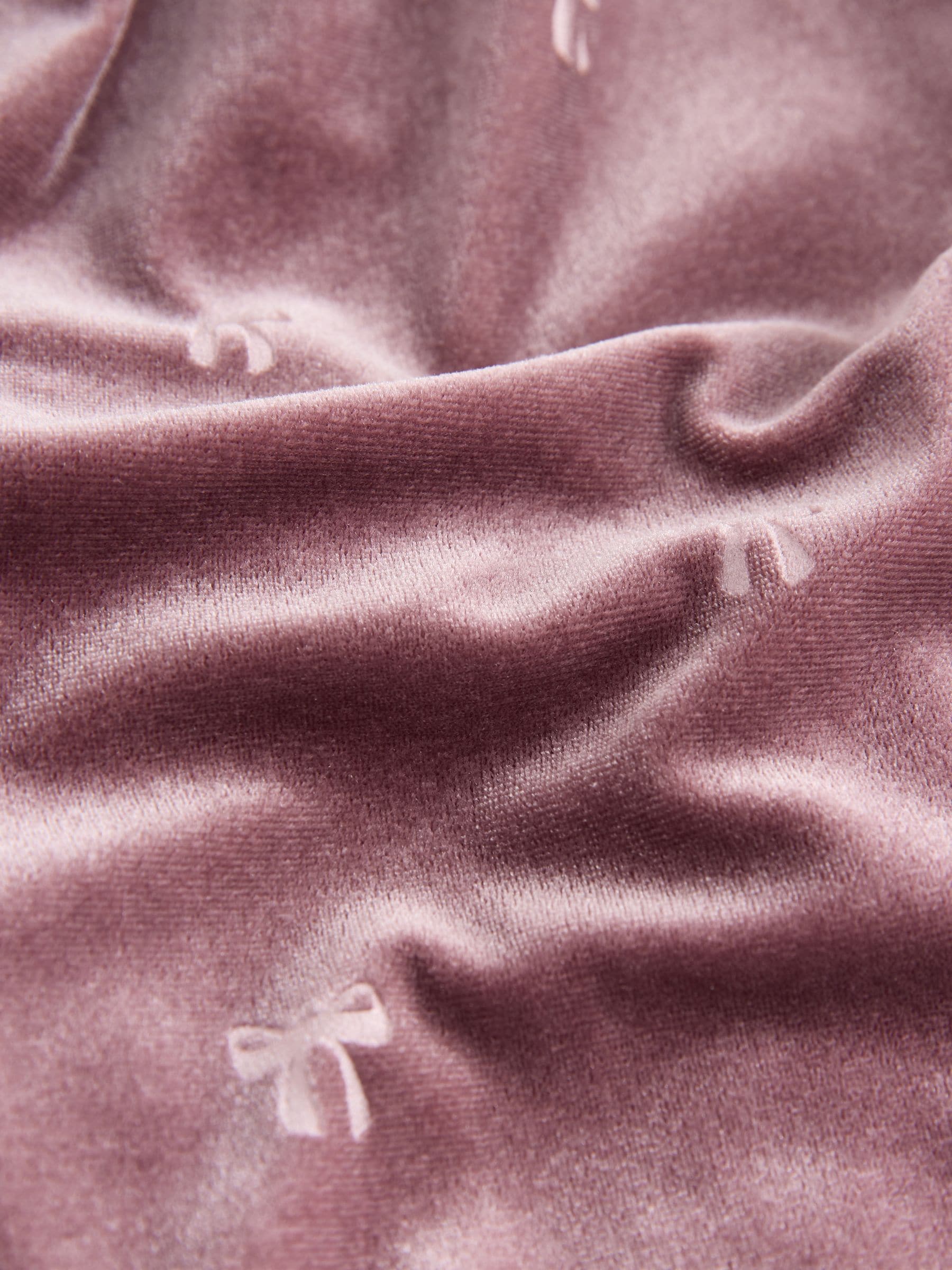 Mink Pink Bow - Velvet Co-ord Set (3mths-8yrs)