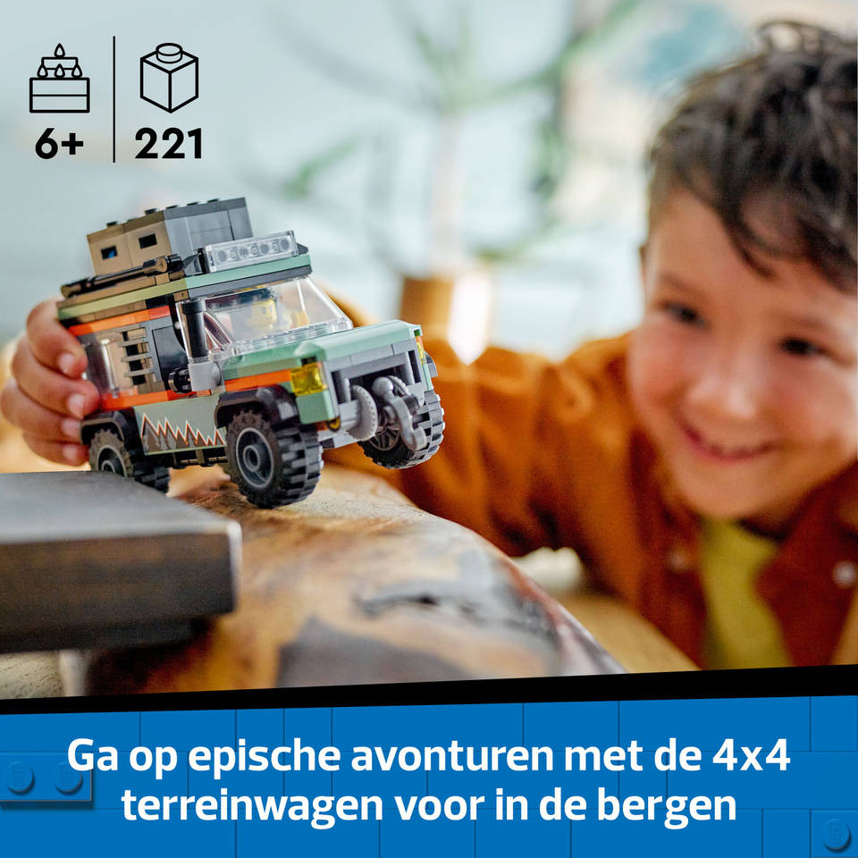 LEGO City 4x4 terreinwagen voor in de bergen 60447