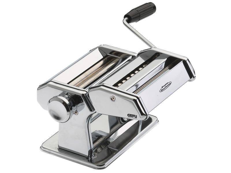 GEFU Pastamaschine Pasta Perfetta Silber Handbetriebene Pastamaschine