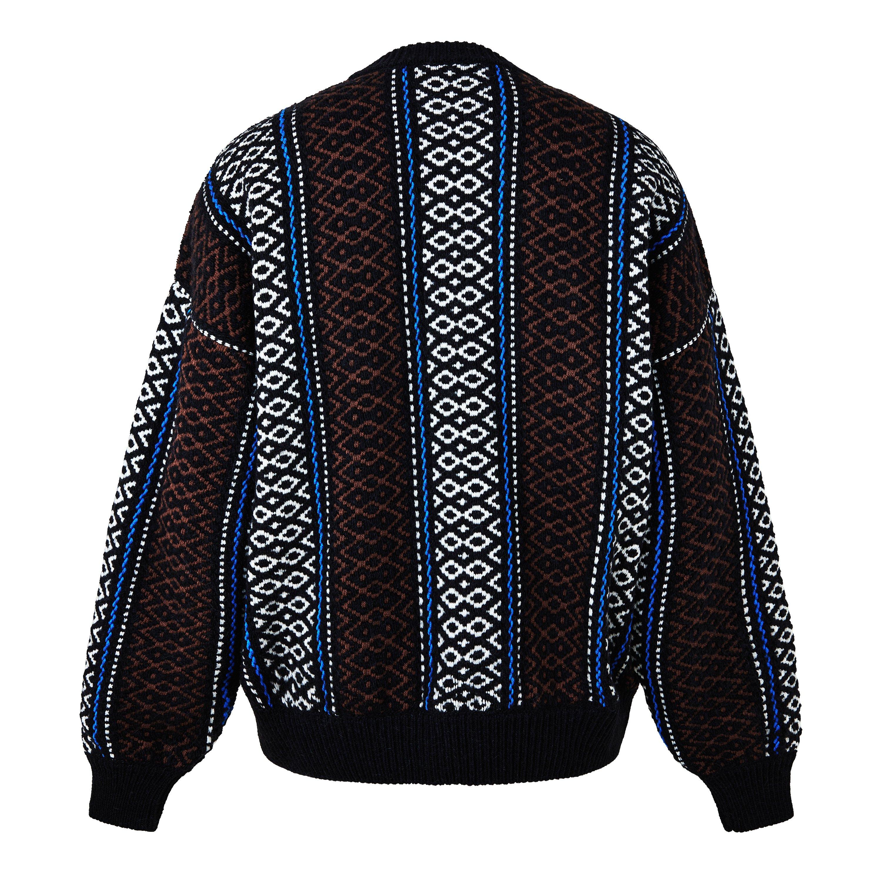 Off White Ow Baja Chunky Crew Knit Sweater