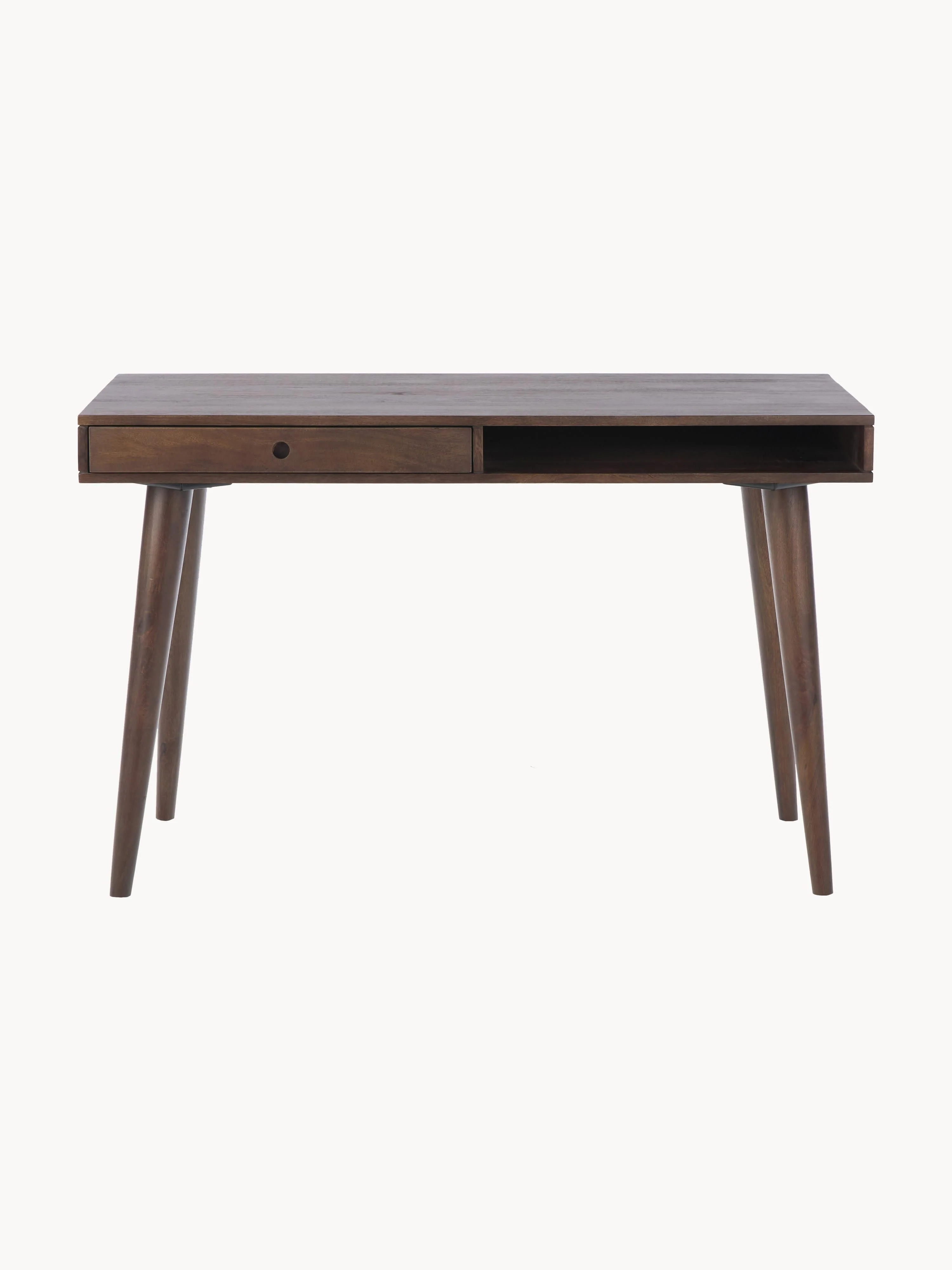 Bureau Tova van massief hout met lades