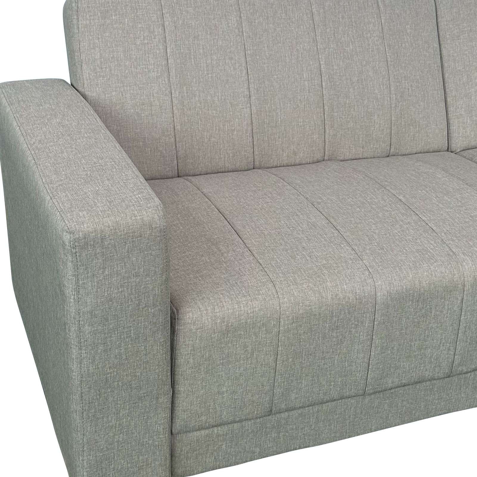 Dorel Home 3-Sitzer »Allie II Schlafsofa 225 cm« Bett-Funktion (108/190cm), Rückenlehne 2-teilig, mit Steppung