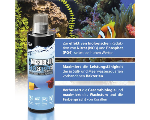MICROBE-LIFT NO3PO4 Control waterconditioner voor nitraat- en fosfaatreductie, 5 L, voor zoet en zout water