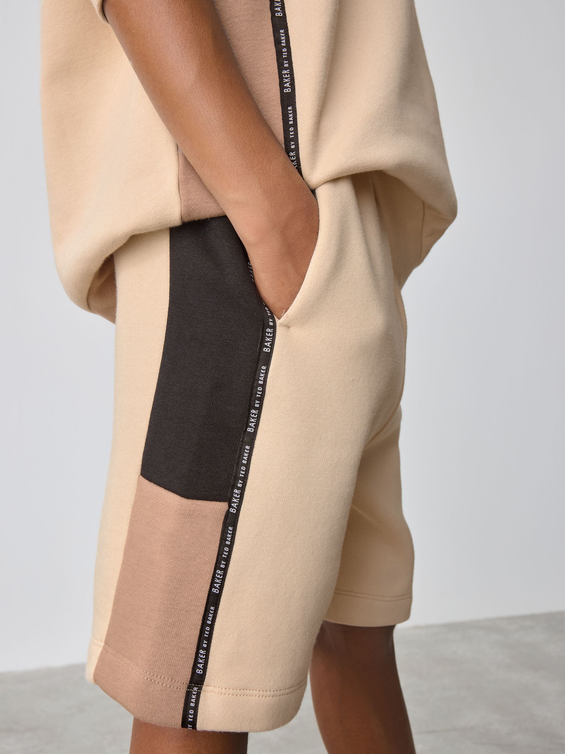 Baker by Ted Baker Tape Hoodie And Shorts Set