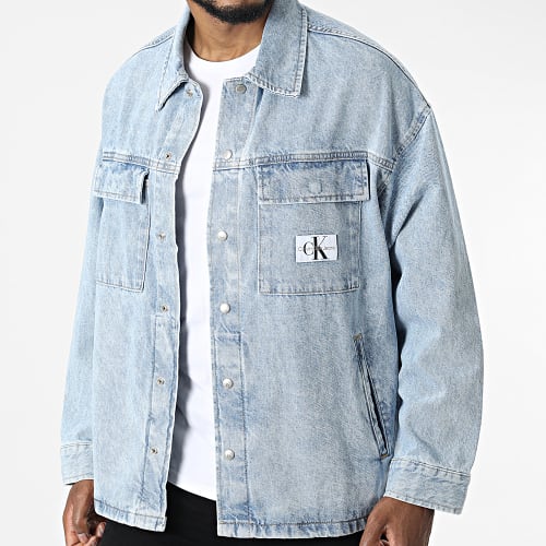 Veste Jean Oversize Large Utility 0999 Bleu Denim