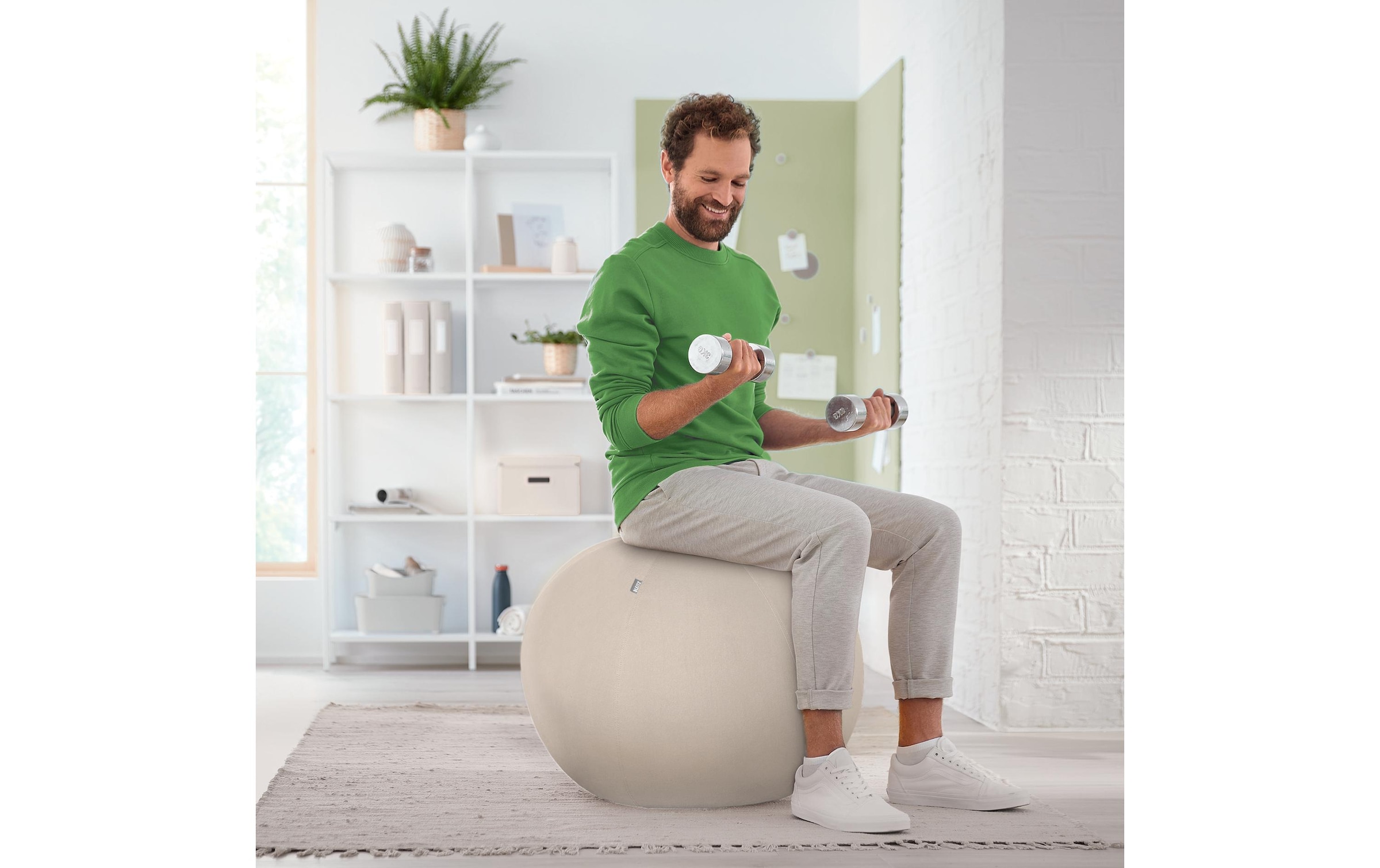 LEITZ Sitzball »Active 75 cm Hellgrau«