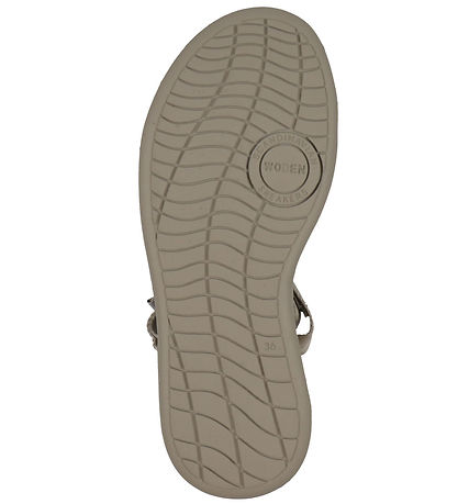 Woden Sandalen - Line - Silberner Nerz