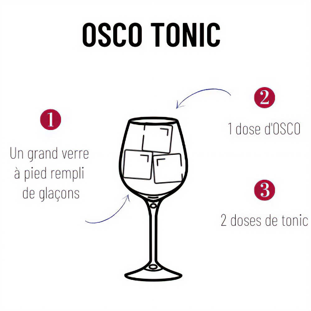 Osco Le Rouge Ardent - Base pour cocktails sans alcool bio