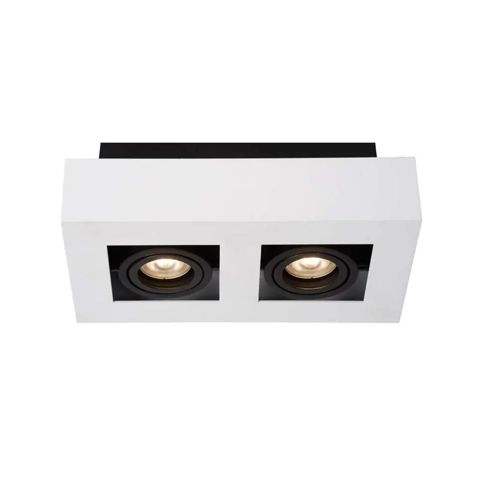 Lucide plafondspot Xirax 2 lamp - wit