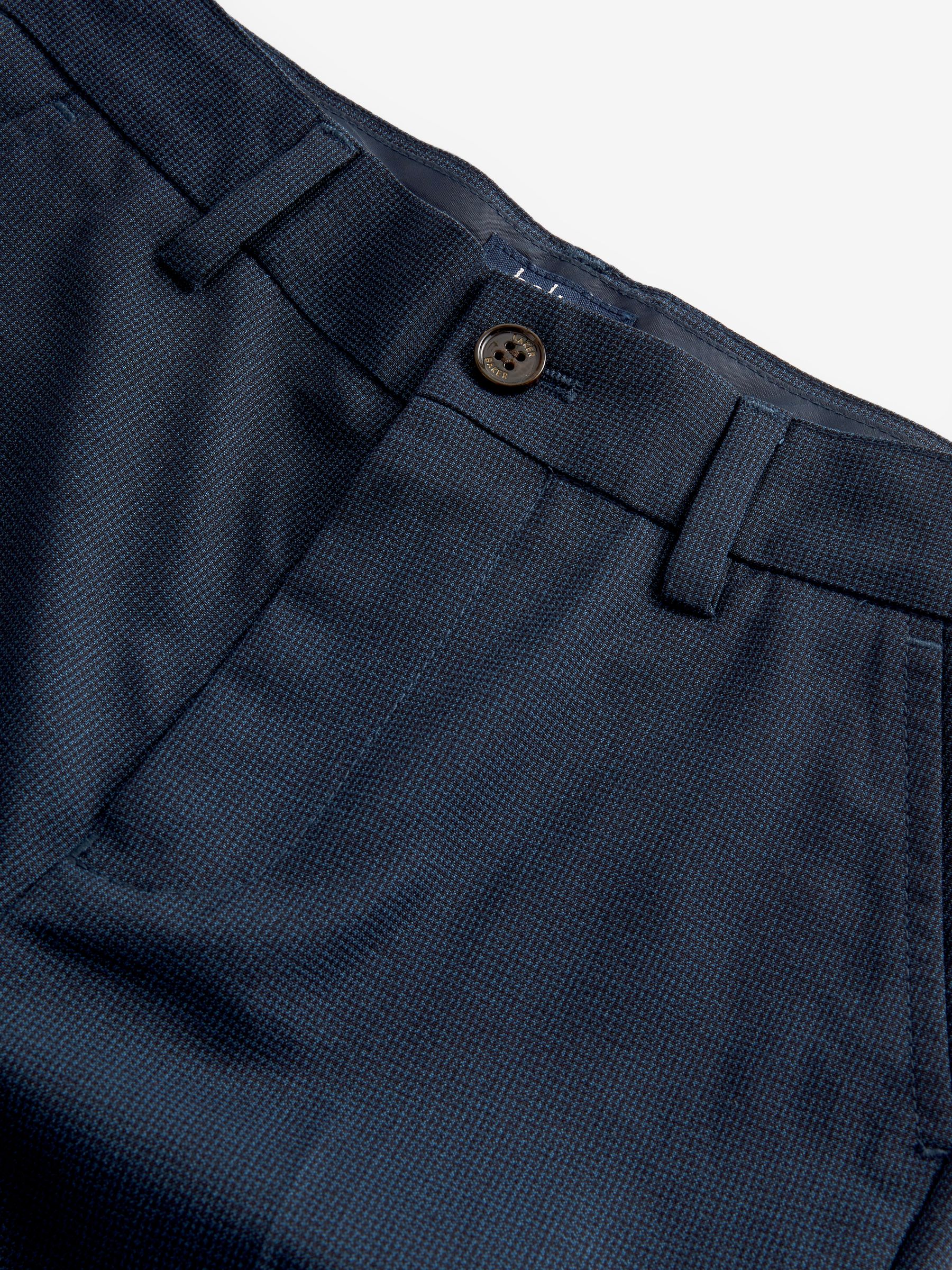 Marineblauw - Baker By Ted Baker kostuumbroek