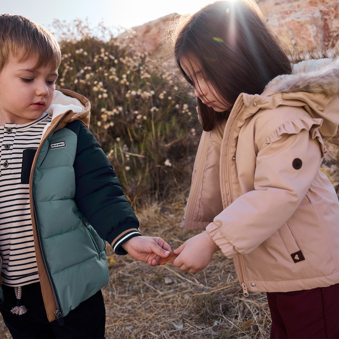 Topomini Baby Parka mit kuscheliger Kapuze altrosa