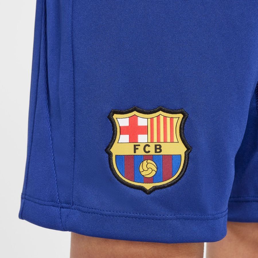 FC Barcelone Short d'Entraînement Dri-FIT Academy Pro - Bleu Marine/Jaune Enfant