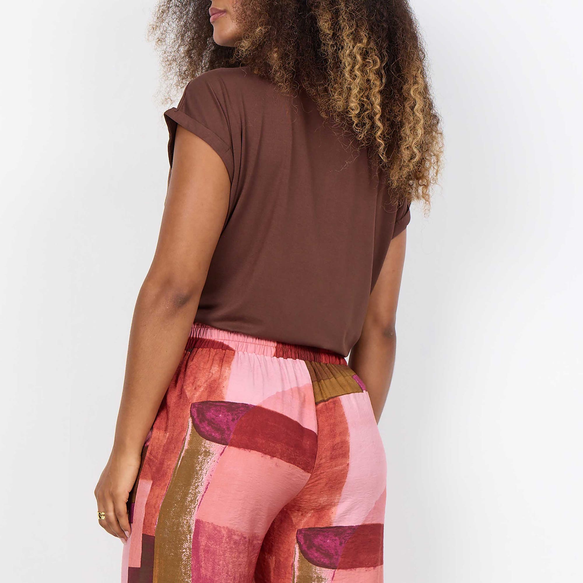 T-shirt Femme marron