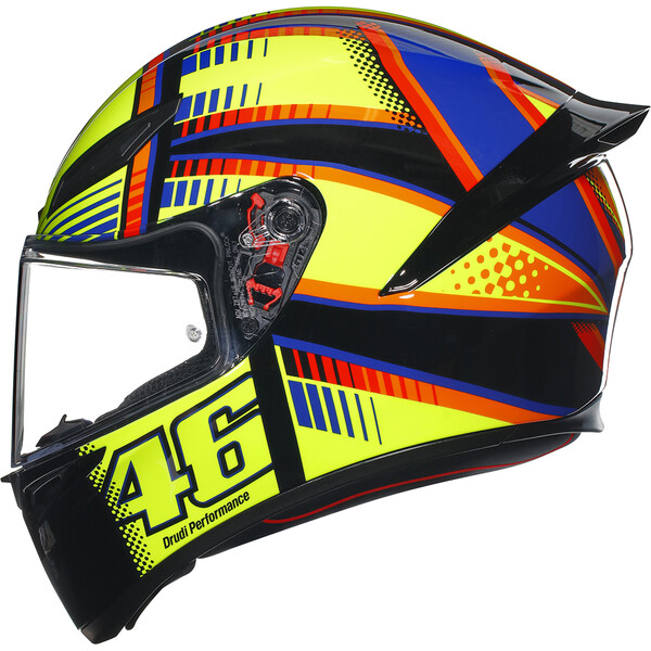 AGV - Casque K1 S Soleluna 2015 Jaune / Noir / Orange / Bleu