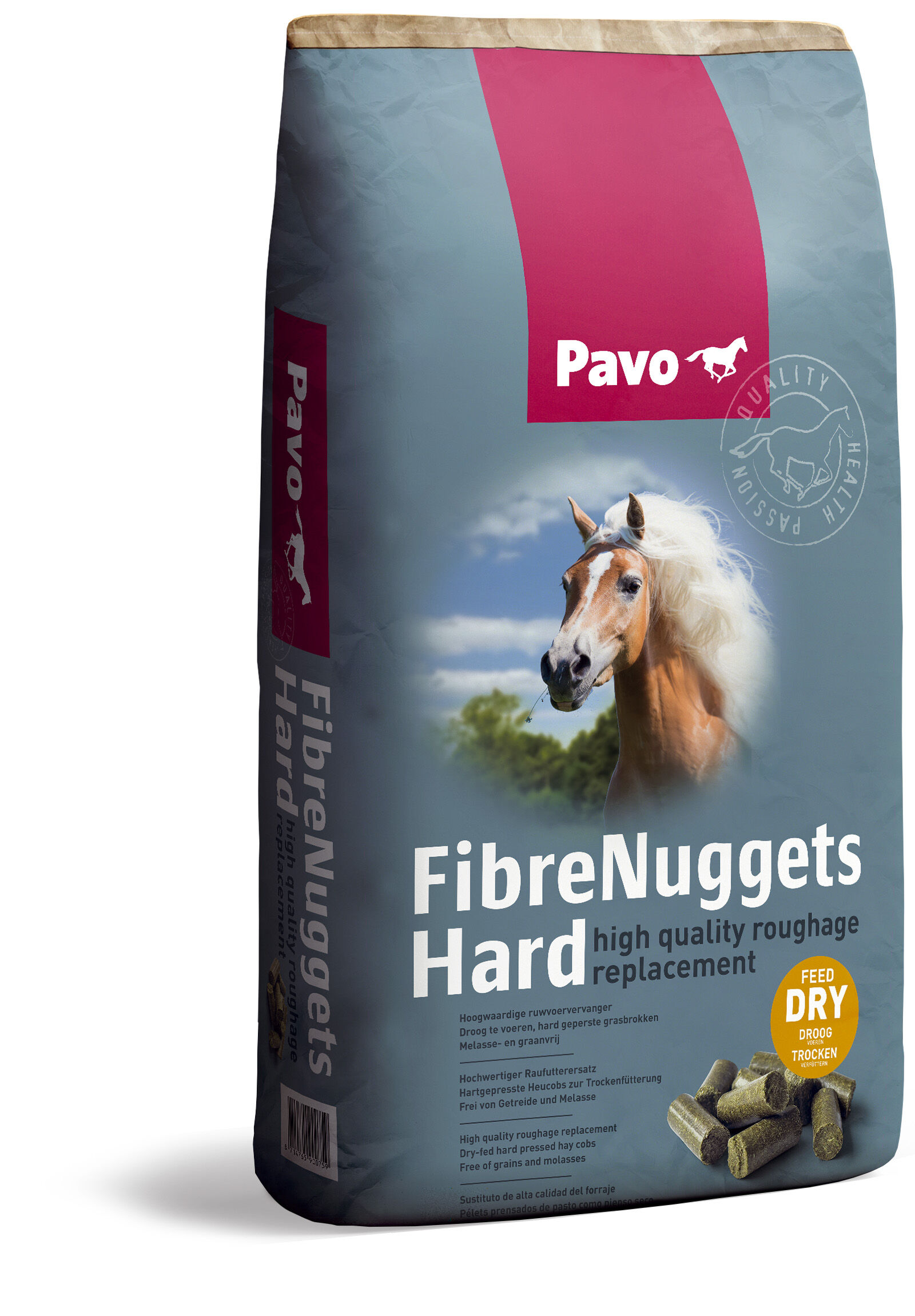 Pavo FibreNuggets Hard - Basisvoeding - 20 Kilogram - Zak