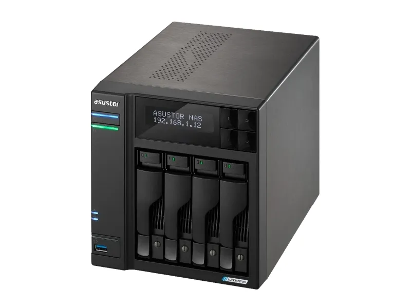 ASUSTOR Lockerstor 4 Gen2 AS6704T - NAS-server - 4 bays - SATA 6Gb/s - RAID RAID 0, 1, 5, 6, 10, JBOD - RAM 4 GB - 2.5 Gigabit Ethernet - iSCSI support