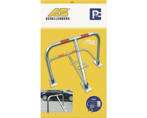 Handmatige parkeerbarrière, gegalvaniseerd staal