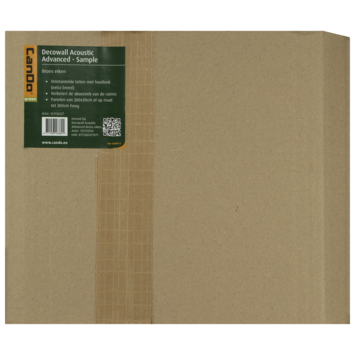Kleurstaal lattenwand Decowall Advanced brons eiken 18x30 cm