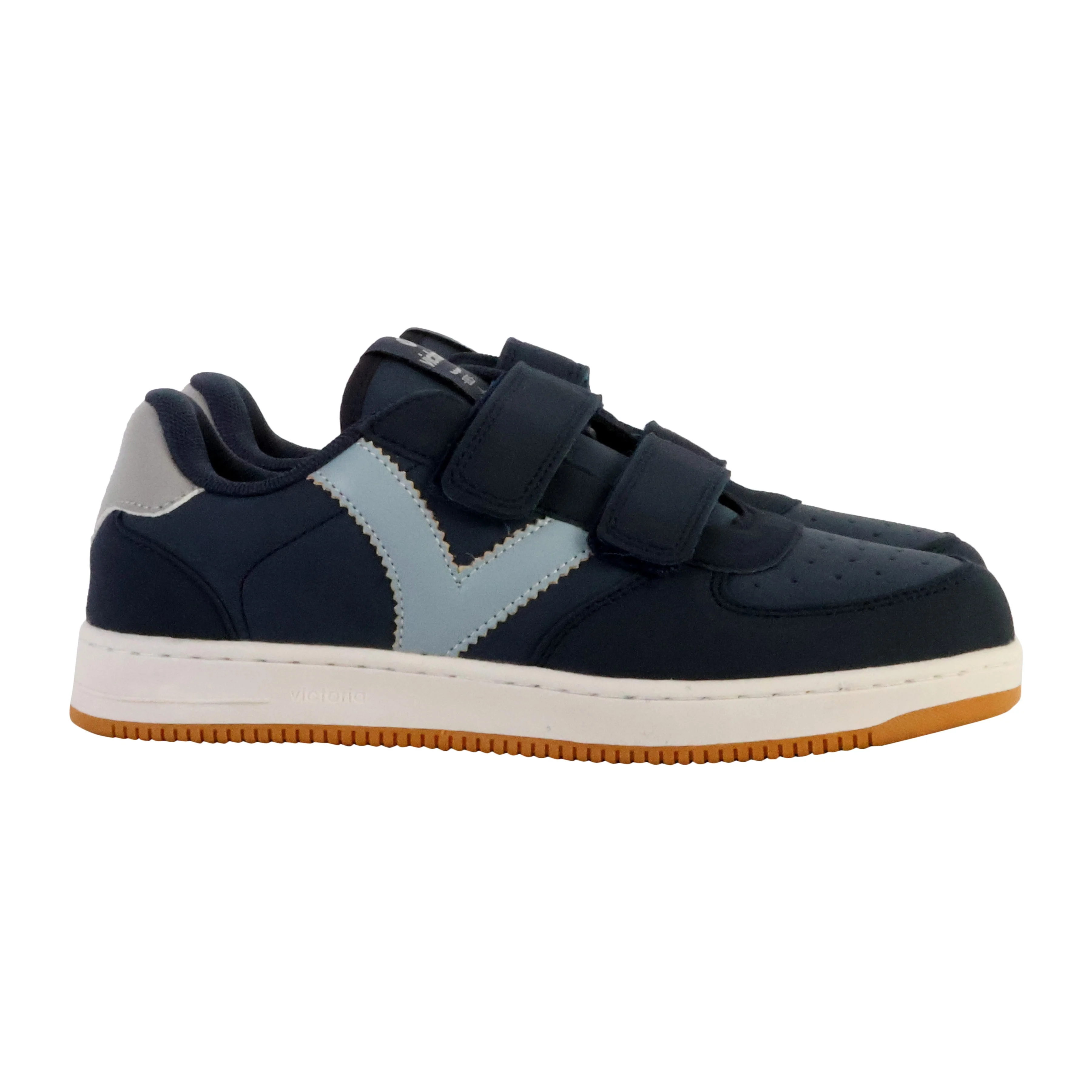 Basket basse à scratch enfant | Bleu