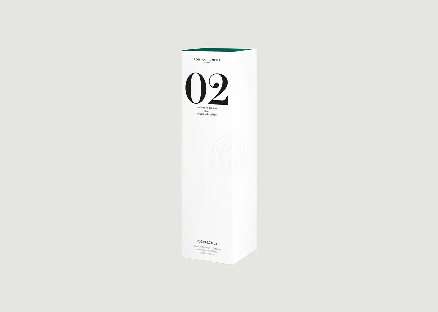 Diffuseur de parfum d’intérieur 02 : Coriandre graines, Miel et Feuilles de tabac Bon Parfumeur