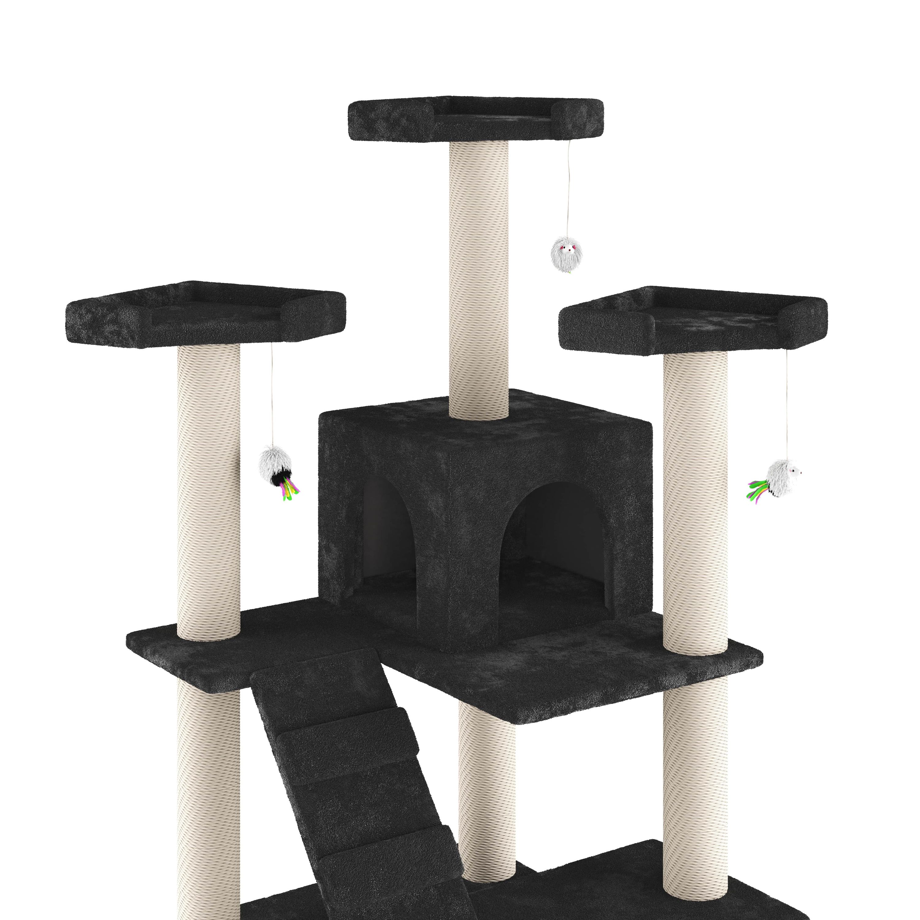 Katzenbaum MIRO 182 cm schwarz
