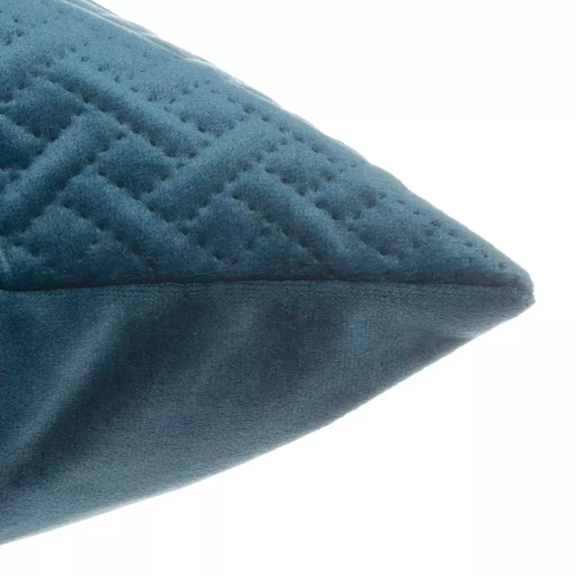 Coussin carré velours (40 x 40 cm) Dolce Bleu canard