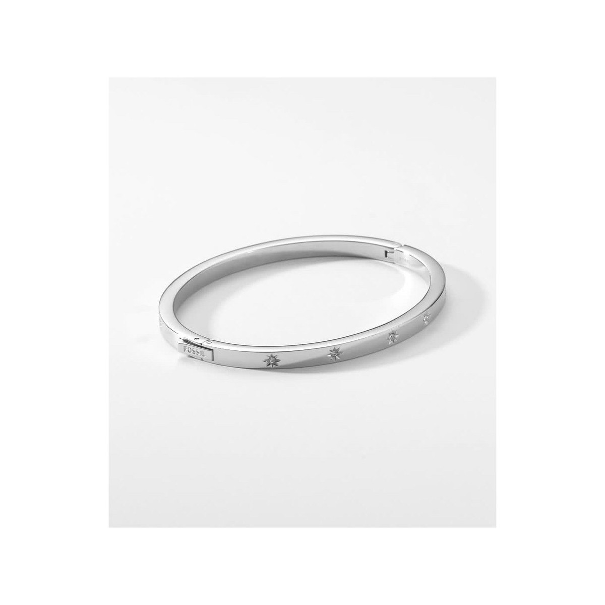Bracelet FOSSIL acier jonc rigide