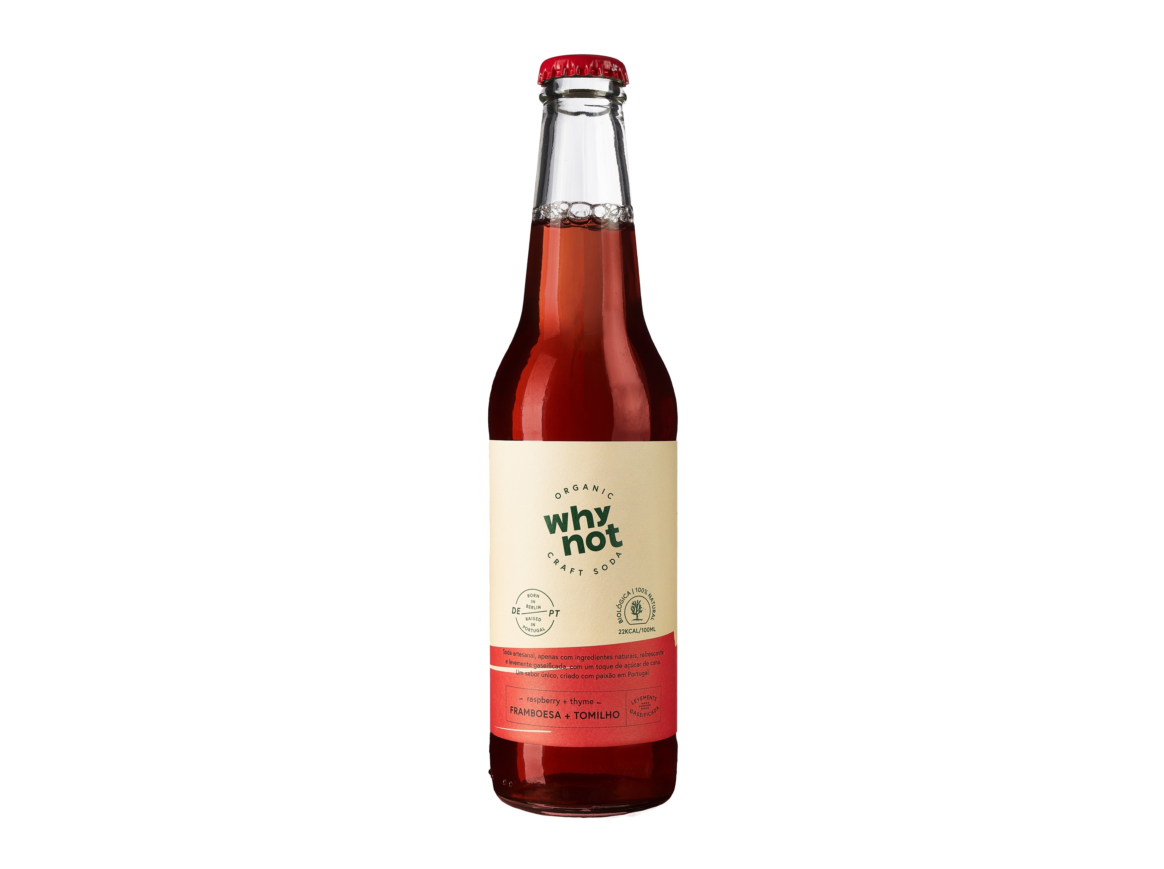 CRAFT SODA WHY NOT FRAMBOESA E TOMILHO BIO 33CL