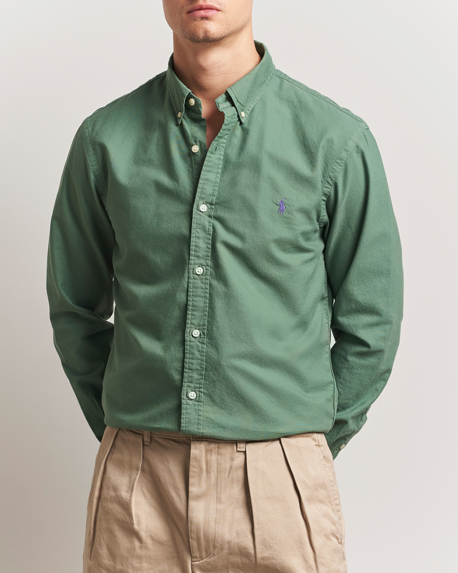 Polo Ralph Lauren Slim Fit Garment Dyed Oxford Shirt Fatigue