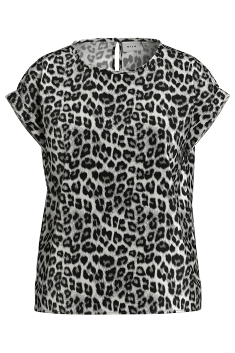 Vila grijze dames t-shirt